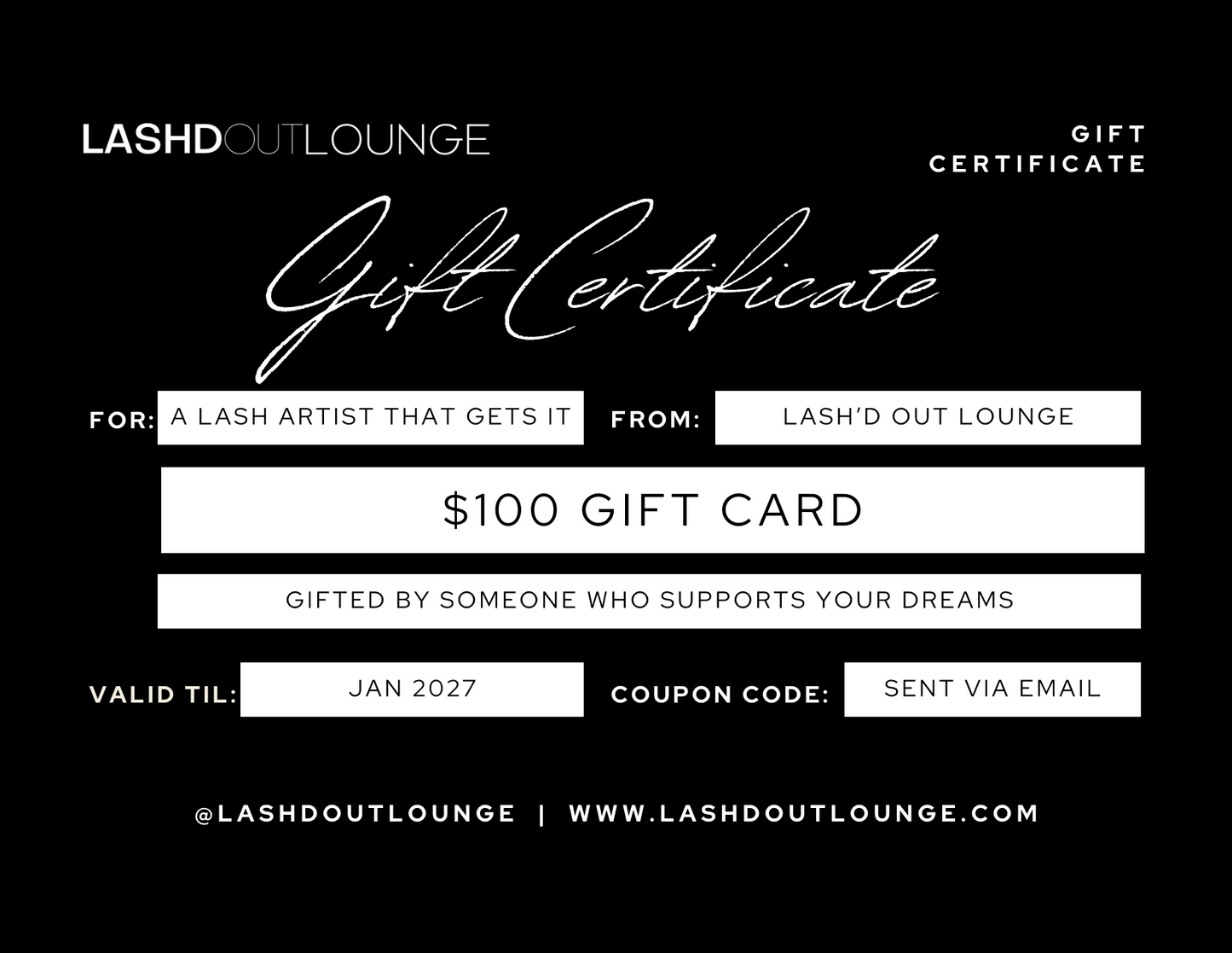 The Lash Artist That Gifts It.